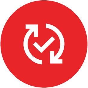 Finder GPS Tracking System icon with circular arrows and checkmark.