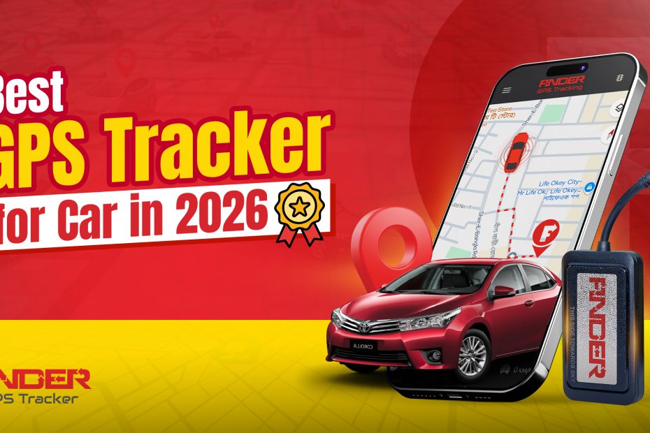 Finder GPS Tracker for Car in 2026 with smartphone app and device.